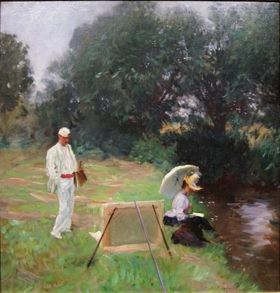 Dennis Miller Bunker Painting at Calcot by John Singer Sargent